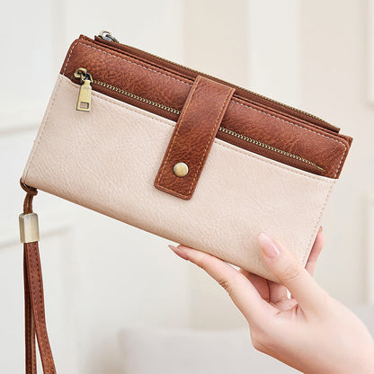 🏆 Vente flash 60 % de réduction ⚡ Portefeuille à trois volets pour femme, style rétro, avec protection RFID
