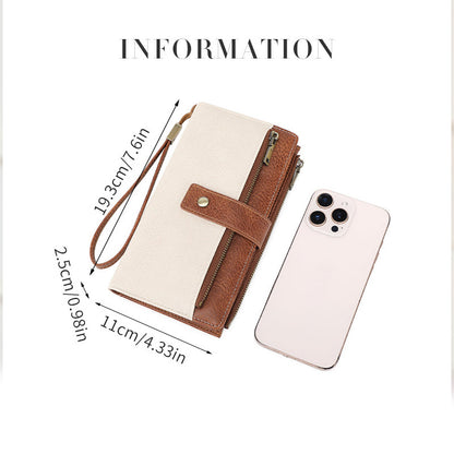 🏆 Vente flash 60 % de réduction ⚡ Portefeuille à trois volets pour femme, style rétro, avec protection RFID