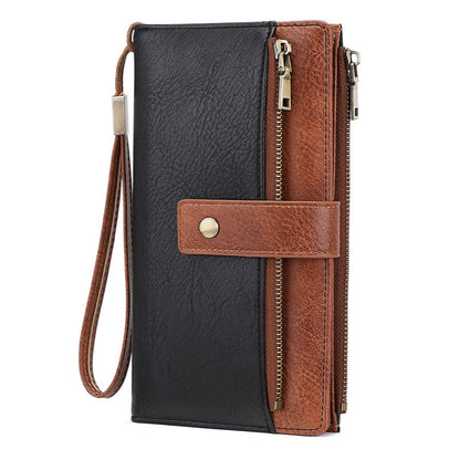🏆 Vente flash 60 % de réduction ⚡ Portefeuille à trois volets pour femme, style rétro, avec protection RFID