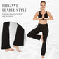 Legging de yoga taille haute, effet galbant, rehaussant les fesses, gainant le ventre, avec poche, coupe bootcut