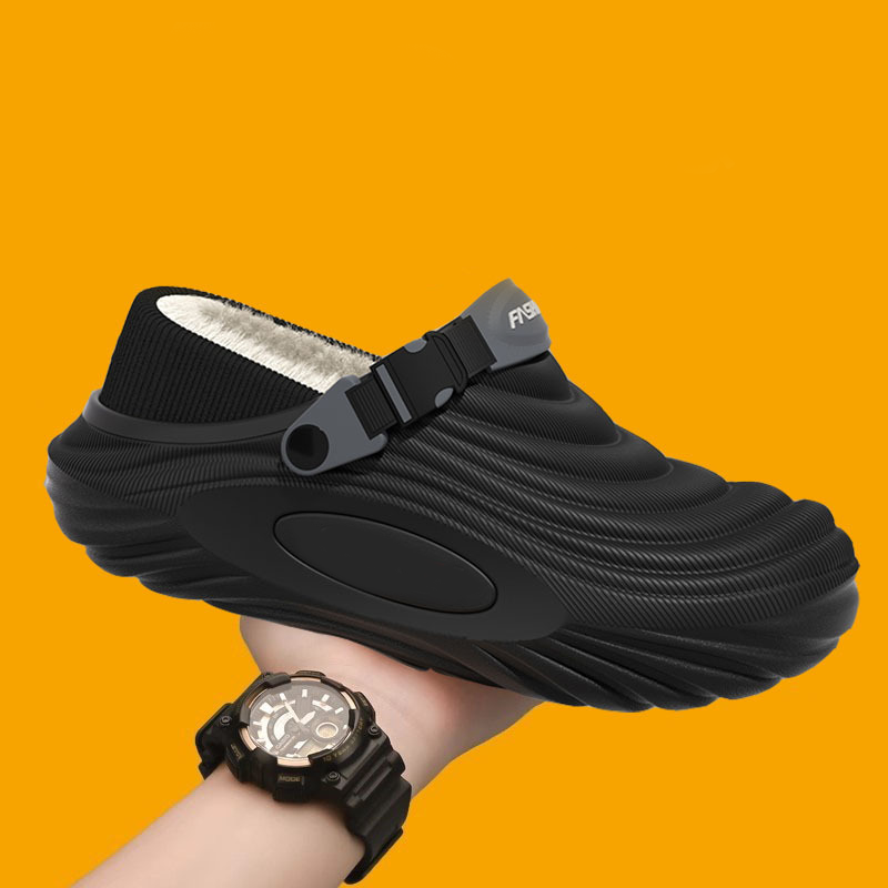 Chaussons Sabots d’Hiver pour Homme Antidérapants et Chauds