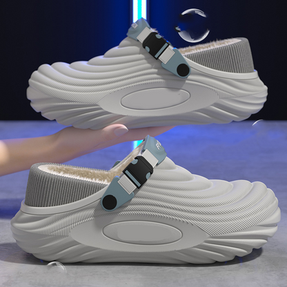 Chaussons Sabots d’Hiver pour Homme Antidérapants et Chauds