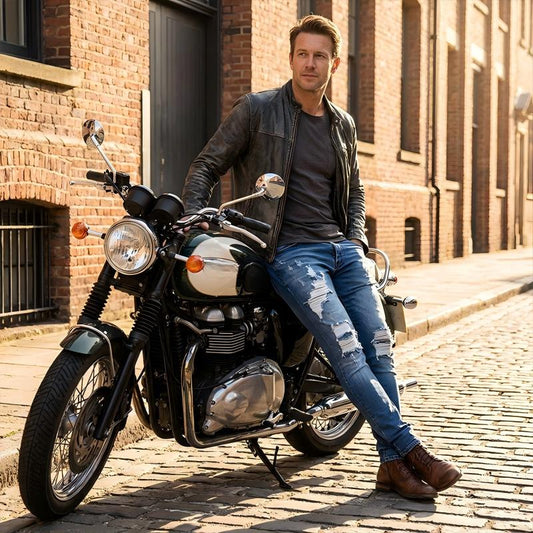 Jean skinny déchiré élégant pour homme