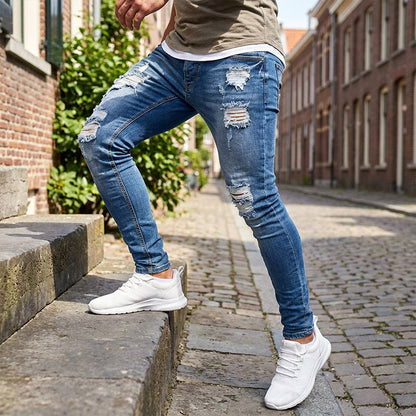 Jean skinny déchiré élégant pour homme