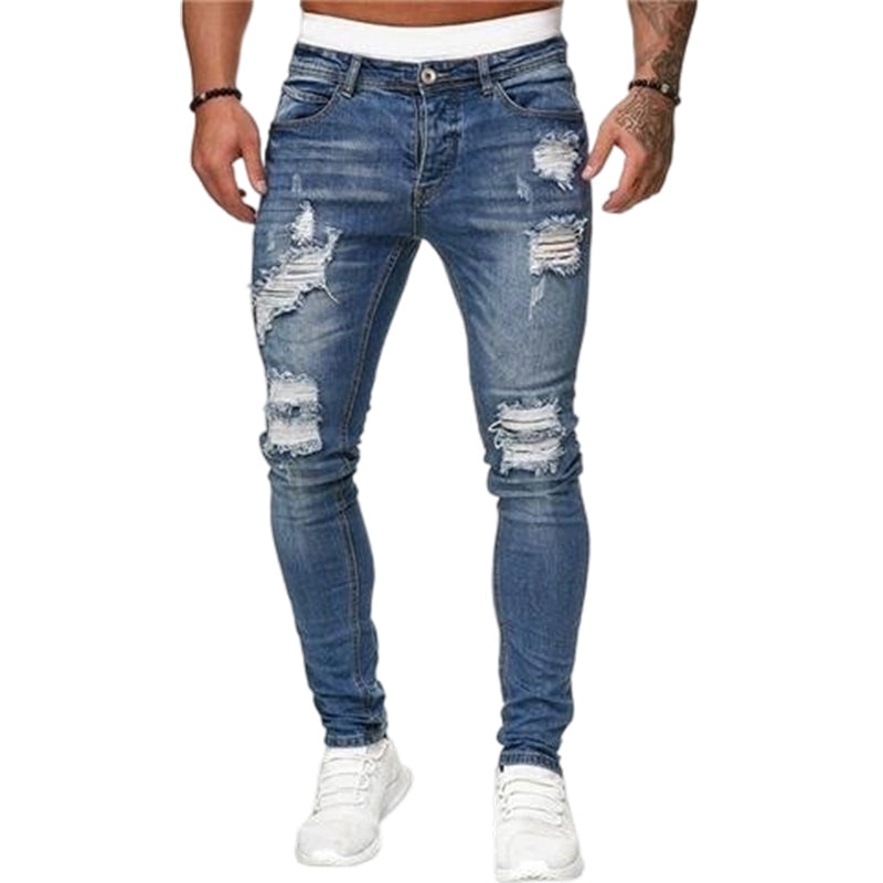 Jean skinny déchiré élégant pour homme
