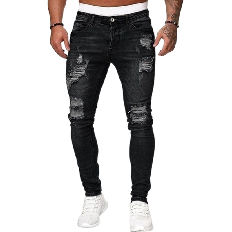Jean skinny déchiré élégant pour homme