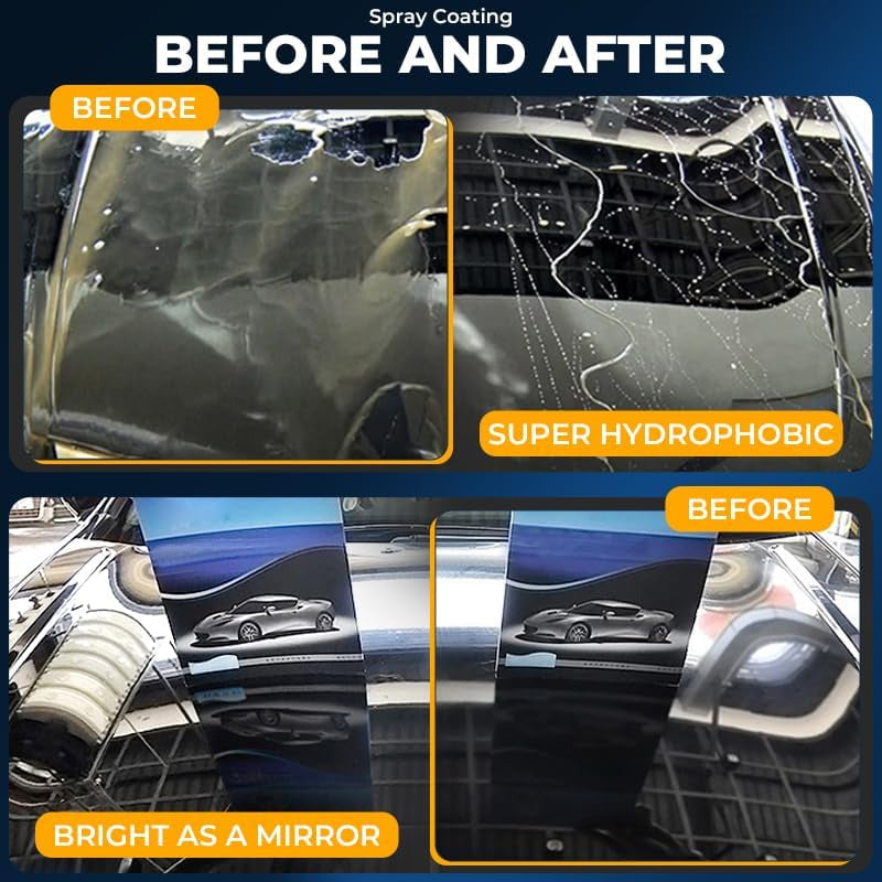 Spray nano-hydrophobe pour revêtement automobile