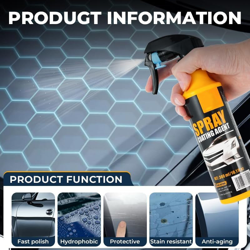 Spray nano-hydrophobe pour revêtement automobile