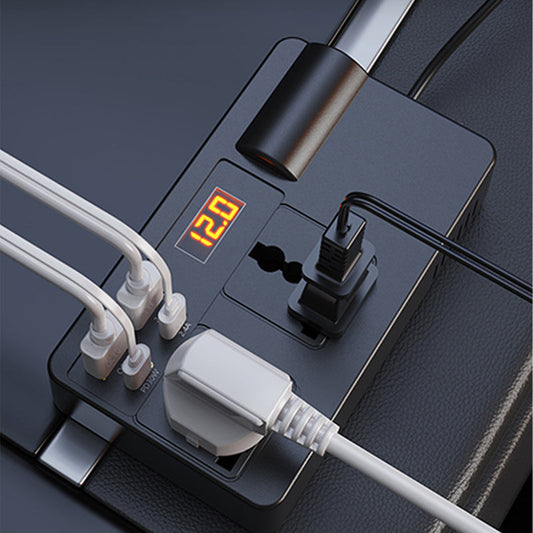 ⚡🔋 50% de réduction ! Onduleur Voiture 12V/24V → 220V – Écran Numérique, 200W & Port Allume-Cigare Supplémentaire 🚗🔌