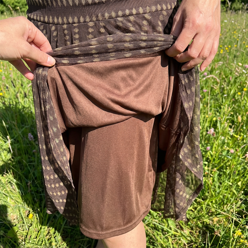 ⏳Spécial à durée limitée⏰Robe longue bohème à col en V et ruchés en maille👗