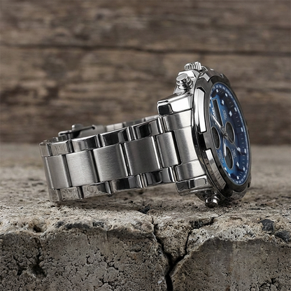 ⌚Montre Analogique-Numérique Militaire Étanche pour Hommes – 48mm, Multifonction & Bracelet en Acier Inoxydable ! 🕰️💪