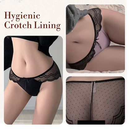 💜Dernier jour : achetez-en 1, obtenez-en 1 gratuit💜Culotte sexy en satin et dentelle pour femme