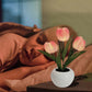 Lampe de Table LED Tulipe – Lampe de Nuit Fleur