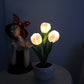Lampe de Table LED Tulipe – Lampe de Nuit Fleur