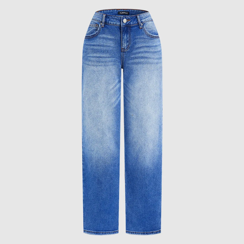 📢📢 60 % de réduction !! ⏰ Jean large à coupe décontractée chic – Dégradé subtil, tissu premium & confort toute la journée 👖✨