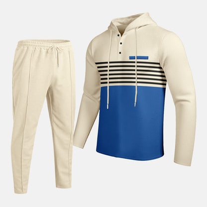 🔈🔈 60 % DE RÉDUCTION !! 🔥👕 Ensemble de survêtement à capuche color-block pour homme 👖