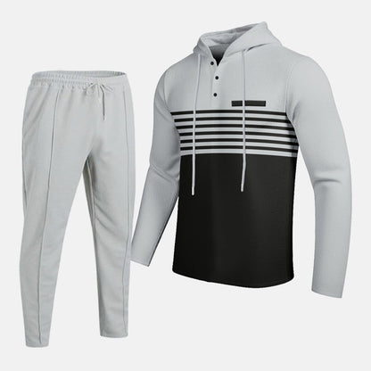 🔈🔈 60 % DE RÉDUCTION !! 🔥👕 Ensemble de survêtement à capuche color-block pour homme 👖