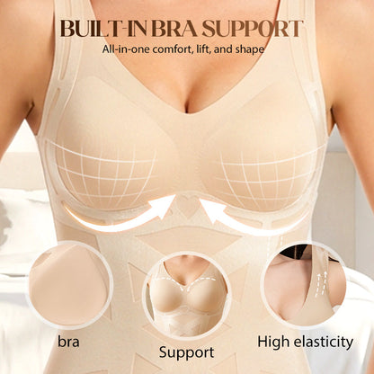 💃 50% DE RÉDUCTION ! ✨ Camisole Gainante Seamless avec Soutien-gorge Intégré – Tissage 3D, Maintien Confortable & Invisible sous les Vêtements 💗