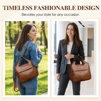 📢📢50 % de réduction !! ⏰ Sac à Bandoulière Femme en Simili-Cuir Souple – Léger, Multi-Compartiments & Tendance pour Tous les Jours ✨