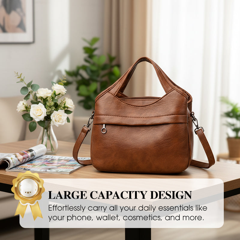 📢📢50 % de réduction !! ⏰ Sac à Bandoulière Femme en Simili-Cuir Souple – Léger, Multi-Compartiments & Tendance pour Tous les Jours ✨