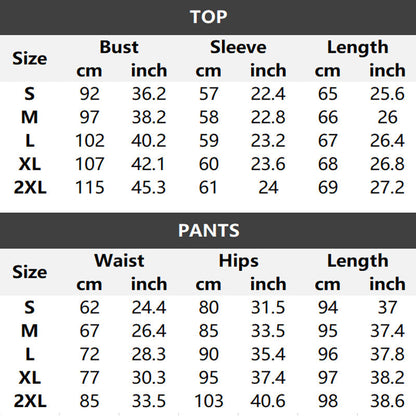 Ensemble 2 pièces pour femme : haut à col rond et pantalon color block