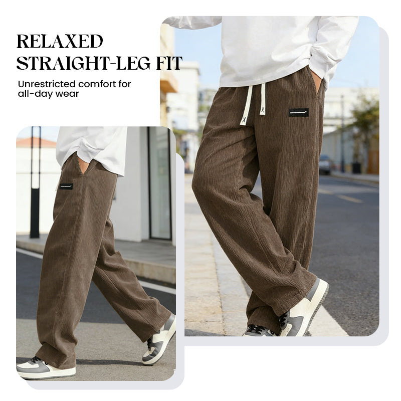 🔈🔈60 % DE RÉDUCTION MAINTENANT👖Pantalon ample à cordon de serrage avec poches pour homme
