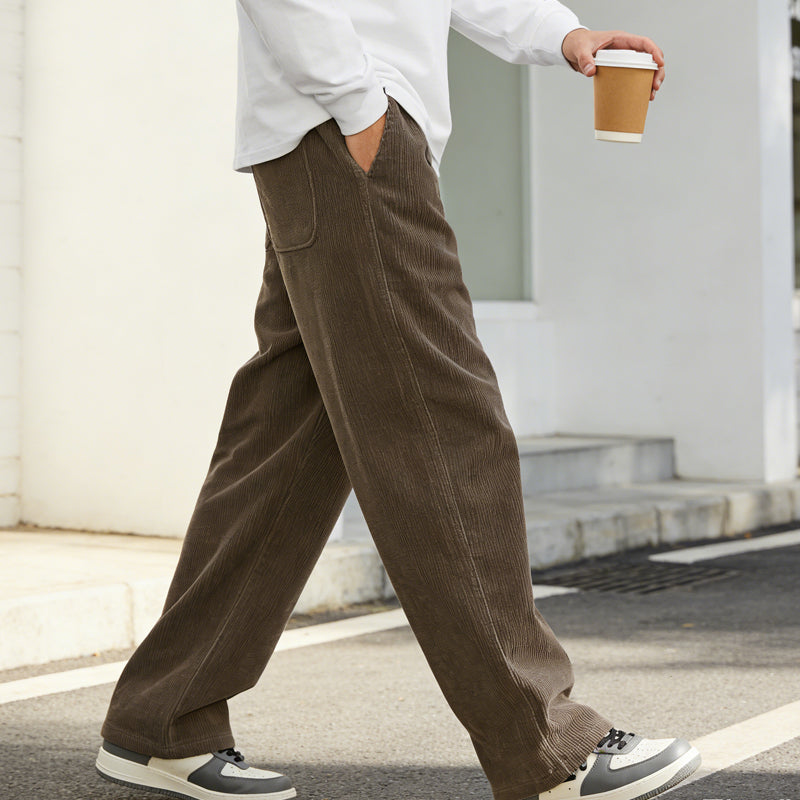 🔈🔈60 % DE RÉDUCTION MAINTENANT👖Pantalon ample à cordon de serrage avec poches pour homme
