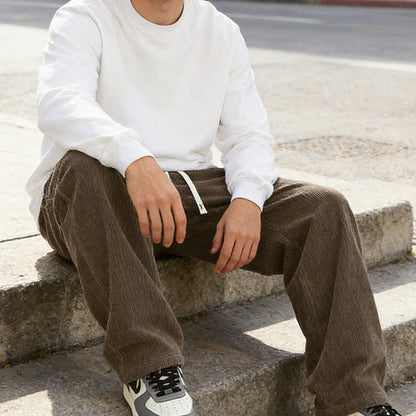 🔈🔈60 % DE RÉDUCTION MAINTENANT👖Pantalon ample à cordon de serrage avec poches pour homme