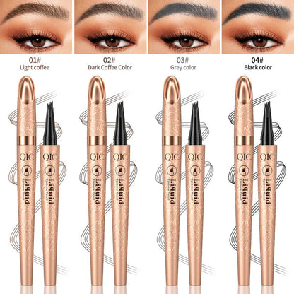 📢📢Achetez-en 1，obtenez-en 1 gratuitement⏰Stylo à Sourcils Effet Microblading 3D à 4 Pointes