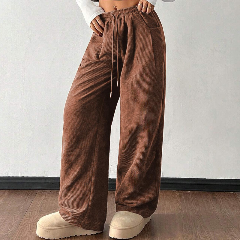💎 -50% SUR LE PANTALON CORDUROY ! 💎 Taille Haute, Coupe Large & Anti-Froisse