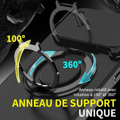 🔥 DERNIER JOUR DE PROMOTION - 50 % DE RÉDUCTION 🔥 Coque magnétique pour téléphone avec support anneau pour iPhone