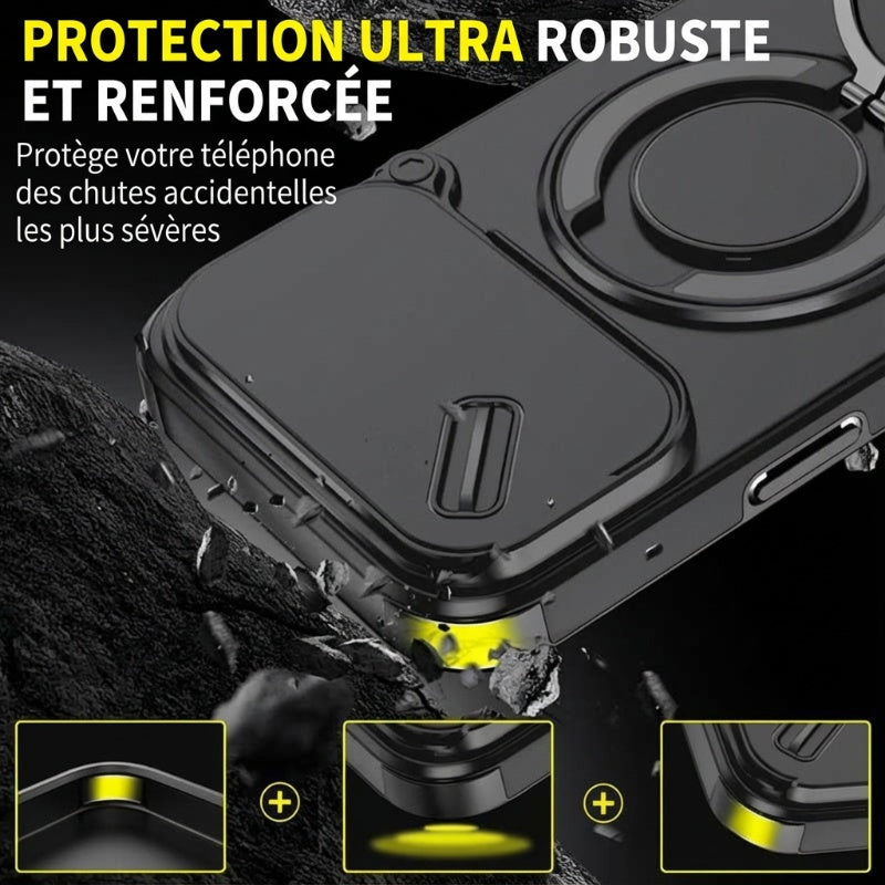 🔥 DERNIER JOUR DE PROMOTION - 50 % DE RÉDUCTION 🔥 Coque magnétique pour téléphone avec support anneau pour iPhone