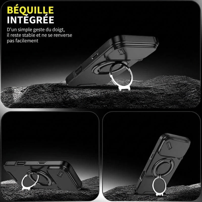 🔥 DERNIER JOUR DE PROMOTION - 50 % DE RÉDUCTION 🔥 Coque magnétique pour téléphone avec support anneau pour iPhone