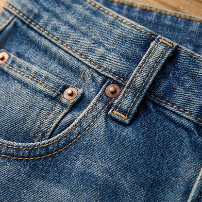 👖50 % de réduction✨ Jean vintage taille haute à jambes larges pour femme