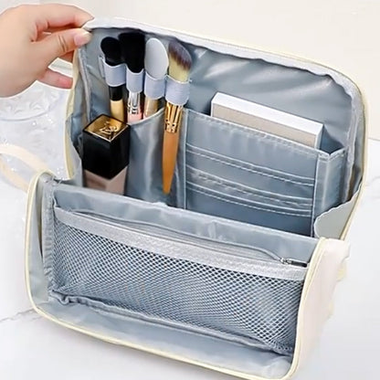 🎉👜50% de réduction ! Trousse à cosmétiques élégante à compartiments – Style minimaliste, rangement intelligent et ultra-pratique ✨