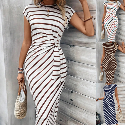 🔥DERNIER JOUR DE SOLDES 49 % DE RÉDUCTION !!💕Robe élégante à taille nouée pour femme