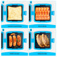 🍞 Tout-en-Un Magique | Combo Micro-ondes, Grille-Pain et Sandwich Maker | Gain de Place & Temps ✨【-50%】
