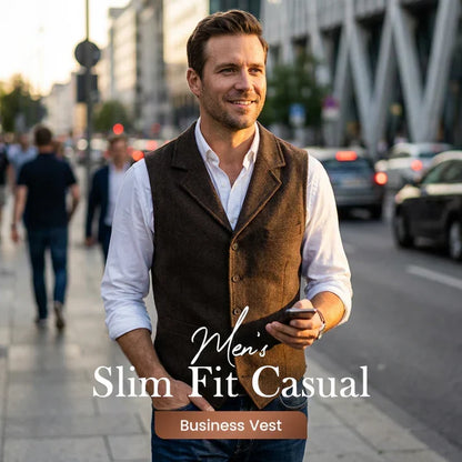 🧥 60% DE RÉDUCTION ! 👔 Gilet Premium pour Hommes – Laine Mérinos, Coupe Slim & Polyvalent Bureau/Sorties ✨