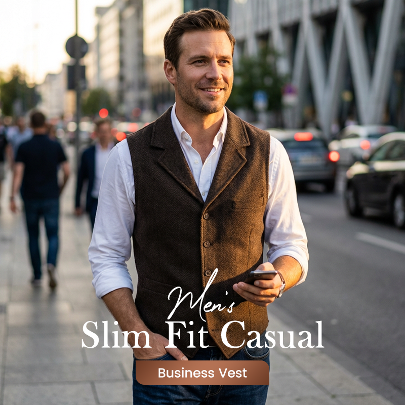 Gilet business décontracté slim fit pour homme