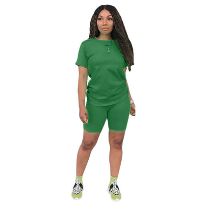 Ensemble 2 pièces haut et short pour femme