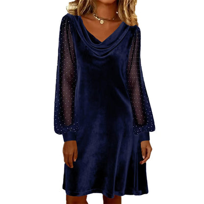 Robe fourreau élégante à col bénitier longueur genou pour femme