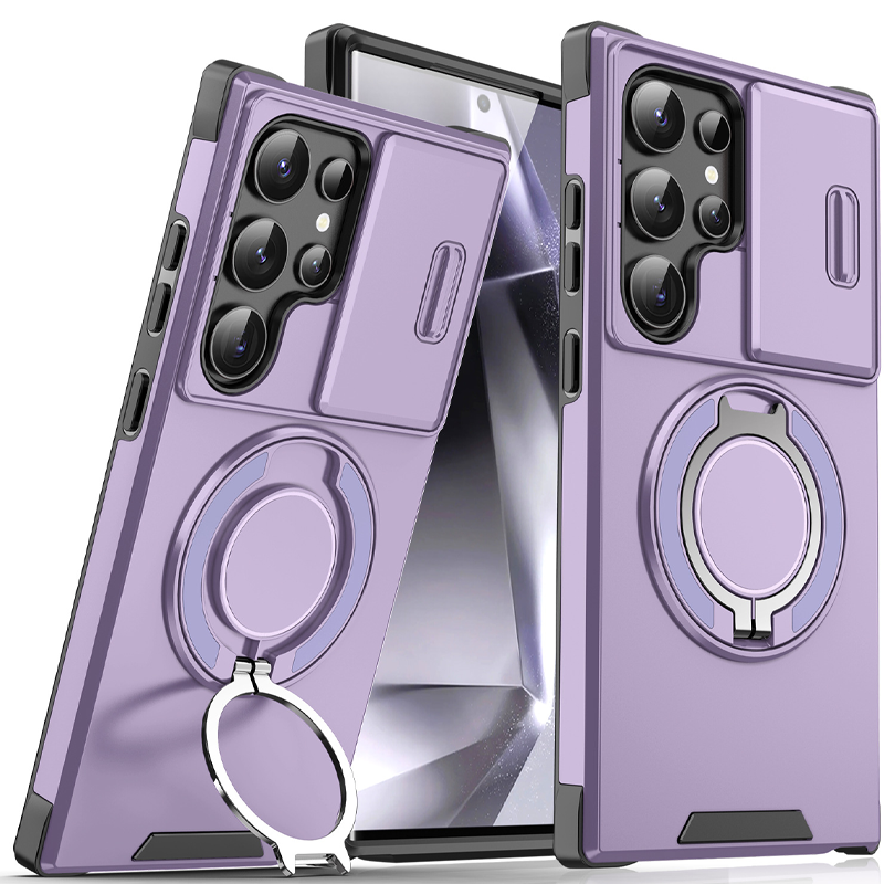 💎 50% DE RÉDUCTION ! 💎 Étui Magnétique Samsung avec Support Rotatif 360° & Couvercle Coulissant pour Appareil Photo – Protection Totale + Béquille Intégrée 📱