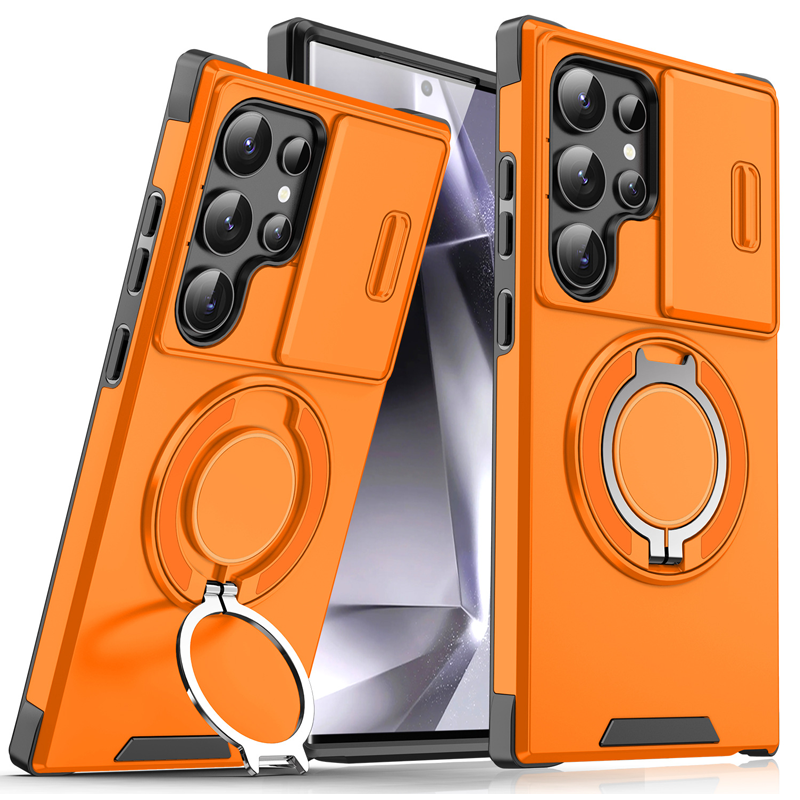 💎 50% DE RÉDUCTION ! 💎 Étui Magnétique Samsung avec Support Rotatif 360° & Couvercle Coulissant pour Appareil Photo – Protection Totale + Béquille Intégrée 📱