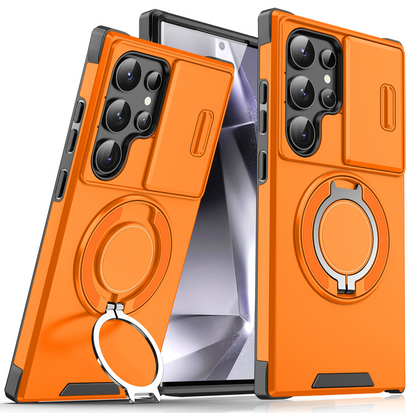 💎 50% DE RÉDUCTION ! 💎 Étui Magnétique Samsung avec Support Rotatif 360° & Couvercle Coulissant pour Appareil Photo – Protection Totale + Béquille Intégrée 📱