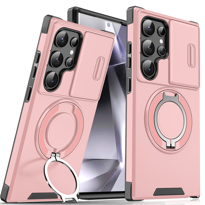 💎 50% DE RÉDUCTION ! 💎 Étui Magnétique Samsung avec Support Rotatif 360° & Couvercle Coulissant pour Appareil Photo – Protection Totale + Béquille Intégrée 📱