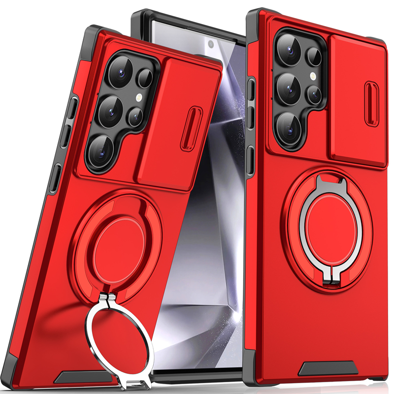 💎 50% DE RÉDUCTION ! 💎 Étui Magnétique Samsung avec Support Rotatif 360° & Couvercle Coulissant pour Appareil Photo – Protection Totale + Béquille Intégrée 📱