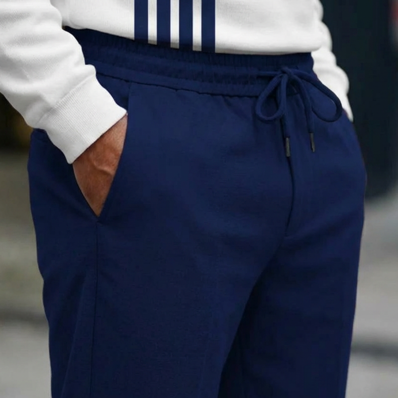 🌿👬Ensemble pour homme avec imprimé graphique, pull et pantalon