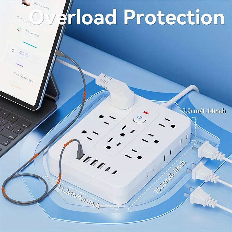 Multiprise 20 en 1 avec protection contre les surcharge