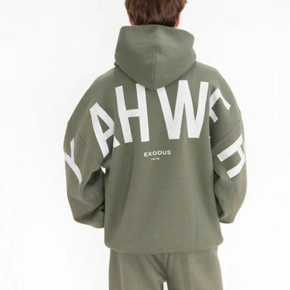 Sweat à capuche oversize mixte inspiré par la foi