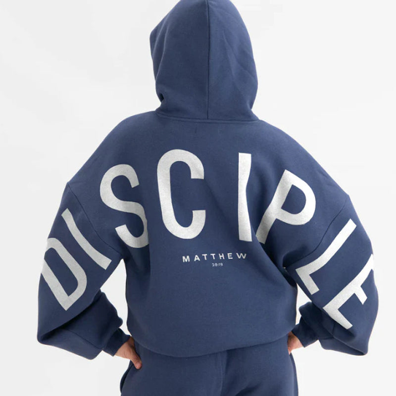 Sweat à capuche oversize mixte inspiré par la foi